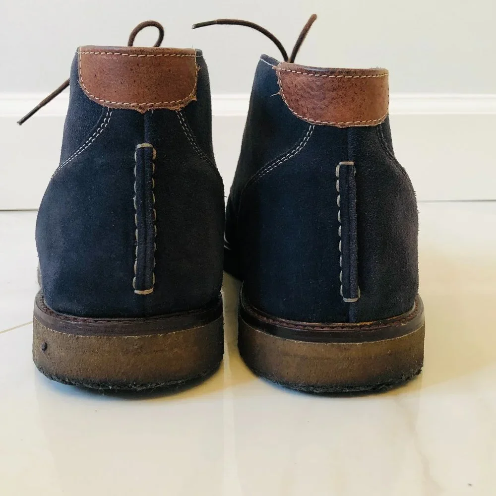 Johnston & Murphy Men's Copeland Chukka Boot 12M Navy Suede - Picture 11 of 12